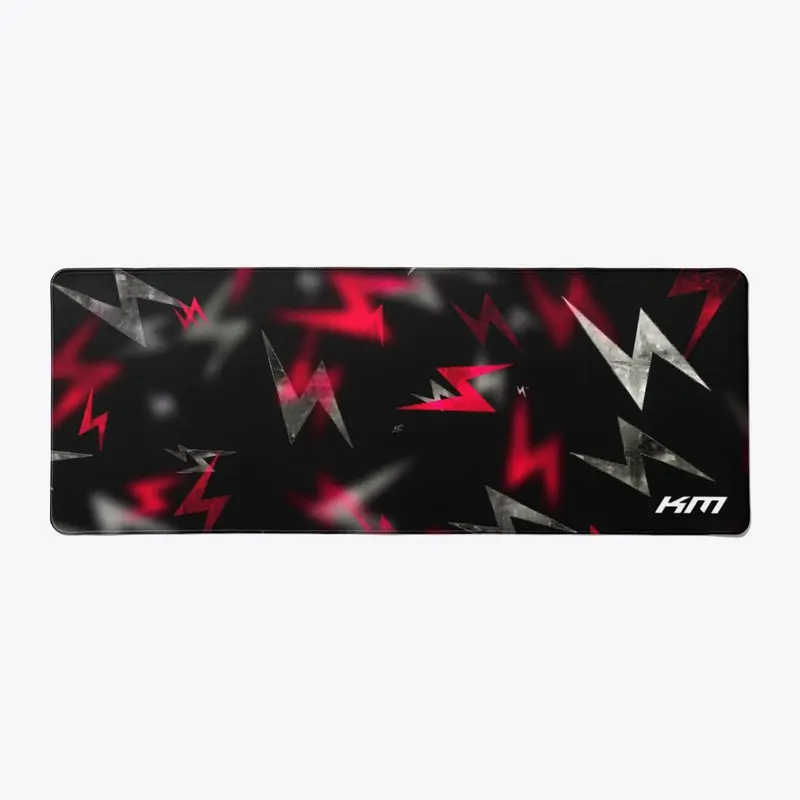 Red/Grey Lightning Mousepads