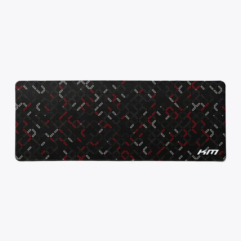 Red/Black Cross Mousepad